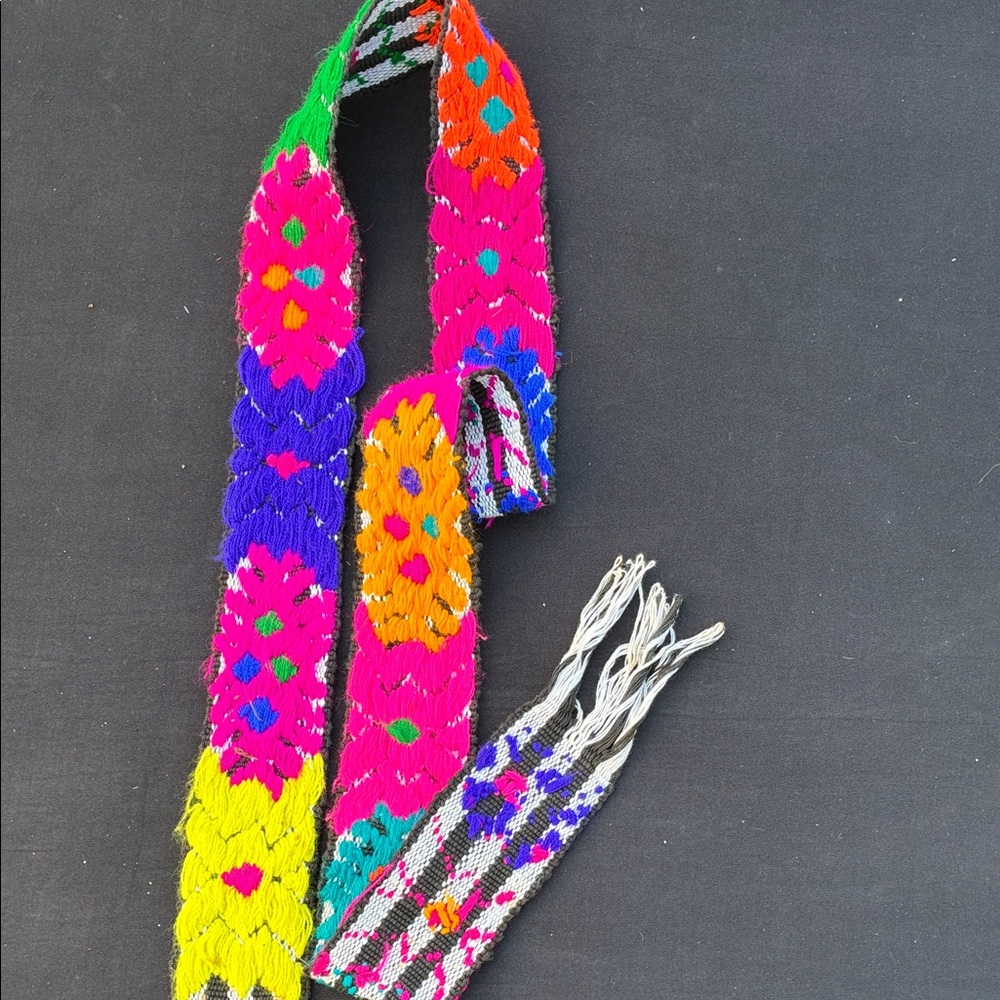Vibrant Multicolor Woven Women's Belt